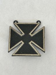 U.S. ARMY BADGE: MARKSMAN , SILVER OXIDIZED