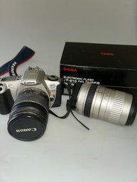 Canon EOS Rebel 2000 35mm Film Camera & Sigma Lens