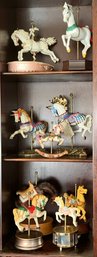 Lot Of Carousel Horse Music Boxes