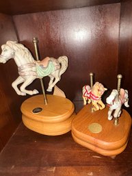 2 Carousel Music Boxes