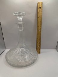Wide Glass Decanter