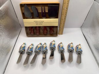 Cheese Spreaders Including Radio City Music Hall Rocketts Souvenir