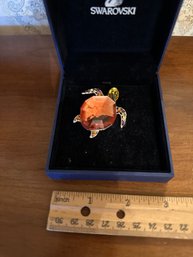 Swarovski Turtle Pin