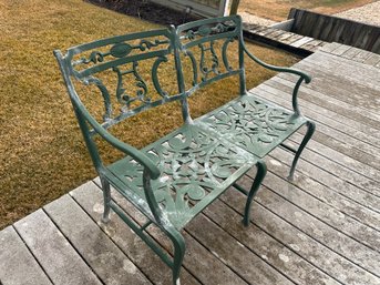 Cast Aluminum 2-seater Bench