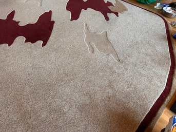 Large Abstract Rug - Very Large, Irregular Shape