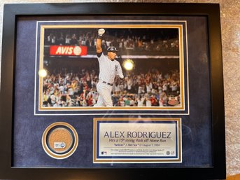 ALEX RODRIGUEZ Hits A 15th Inning Walk Off Home Run  August 7, 2009 With COA