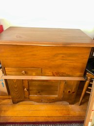 Vintage Pine Lift Top Dry Sink