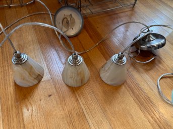 Glass Hanging Light Fixture
