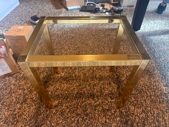 Brass And Glass Table