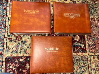 3 Binders- First Day Cover Collections - Flowers, Birds, Wildlife