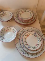 Service For FOUR 4-piece Settings And Serving Bowl. No Cups Johnson Brothers 'Summer Chintz'
