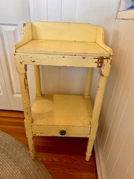 Painted Yellow Side Table