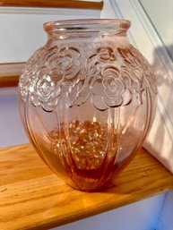 French Art Nouveau Glass Vase