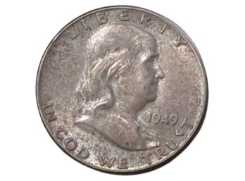 1949 Franklin Half Dollar Silver