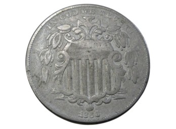 1866 Shield Nickel U.S. 5 Cents