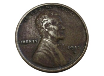 1915-S Lincoln Wheat Penny