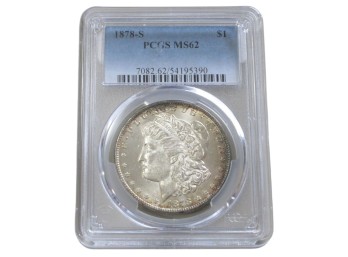 1878-S Morgan Silver Dollar PCGS MS62