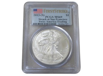2013-S American Silver Eagle PCGS MS69