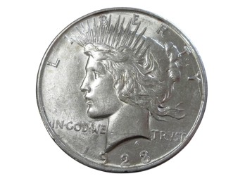 1923 D Peace Dollar