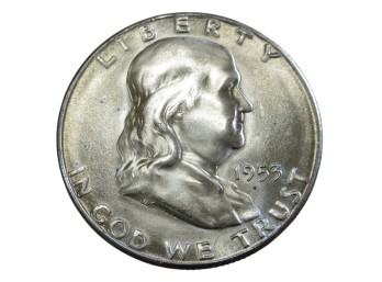 1953 S Franklin Half Dollar