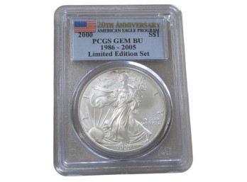 2000 American Silver Eagle PCGS GEMBU