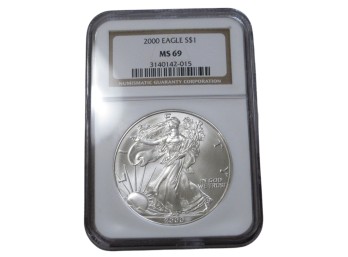2000 American Silver Eagle $1 NGC MS69