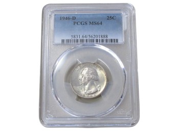 1946-D Washington Quarter PCGS MS64 25C