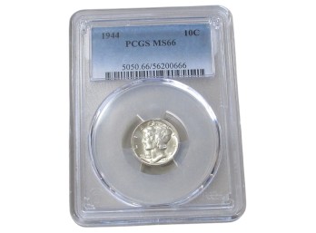 1944 Mercury Dime PCGS MS66 Grade