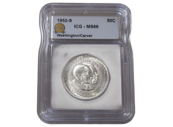 1952-S Washington Carver 50C ICG MS66