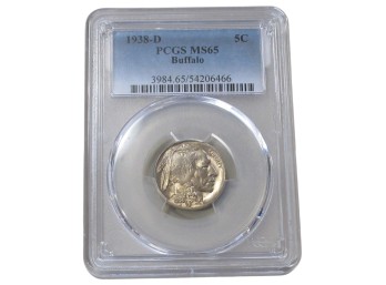 1938-D Buffalo Nickel PCGS MS65 5C