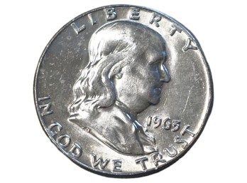 1963-D Denver Franklin Silver Half Dollar