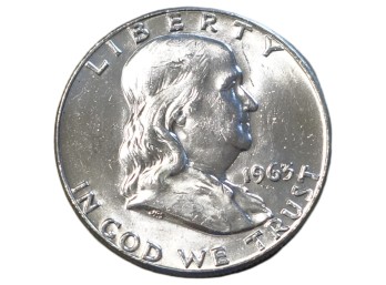 1963-D Denver Franklin Silver Half Dollar
