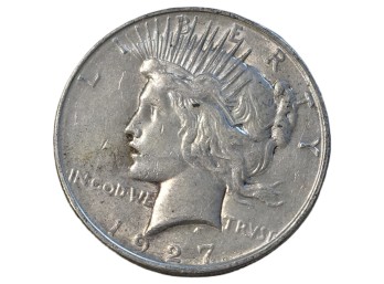1927 D Peace Silver Dollar