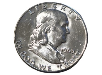 1963-D Denver Franklin Silver Half Dollar