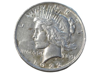 1922 Philadelphia Peace Silver Dollar