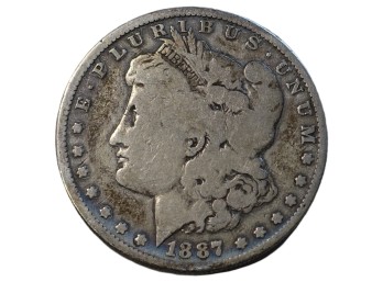 1887 O Morgan Silver Dollar