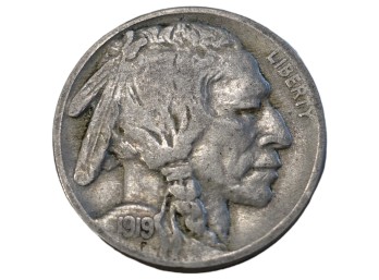 1919 Philadelphia Buffalo Nickel Five Cents