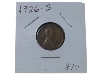 1926-S San Francisco Lincoln Wheat Cent