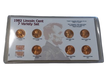 1982 Cent Variety Set