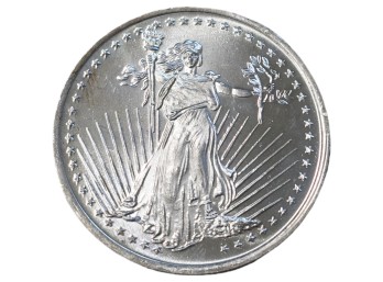 Golden State Mint Walking Liberty 1 Oz .999 Fine Silver Round