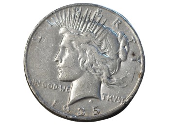 1935-S San Francisco Peace Silver Dollar