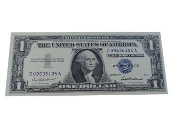 1957 United States $1 Silver Certificate C09636195A