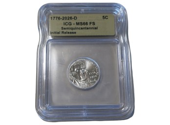 2026 D ICG MS 66 FS Nickel