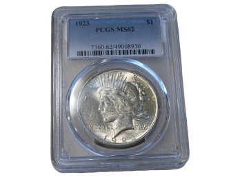 1923 Philadelphia Peace Silver Dollar PCGS MS62