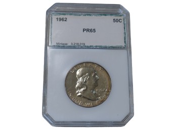 1962 Philadelphia Franklin Silver Half Dollar PCI PR65