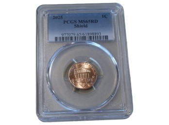 2025 Philadelphia Shield Copper Cent PCGS MS65RD