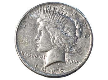 1922 Philadelphia Peace Silver Dollar