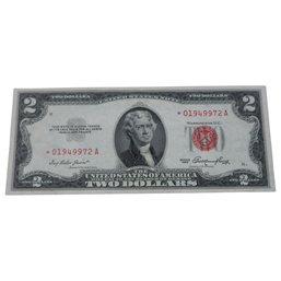 Star 1953 $2 US Note Red Seal