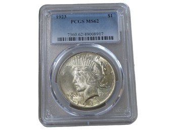 1923 Philadelphia Peace Silver Dollar PCGS MS62