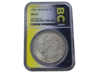 1921 Philadelphia Morgan Silver Dollar NGC MS61